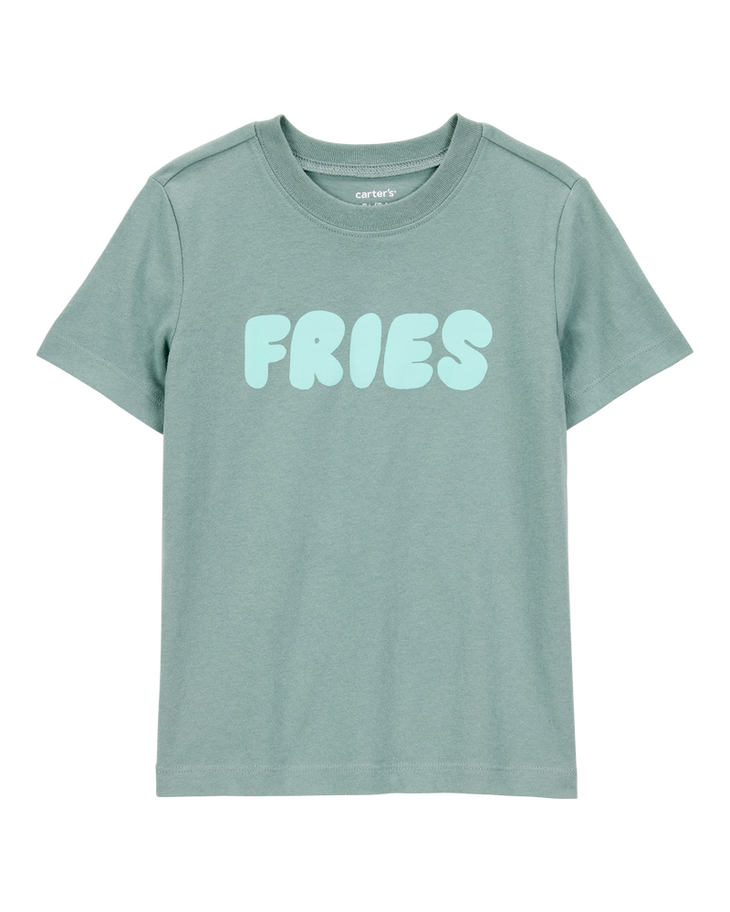 Toddler Boy Fries Short-Sleeve Graphic Tee - Green, image 1 of 3 slides