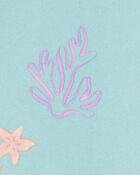 Baby Girl 1-Piece Coral Print Rashguard, image 4 of 5 slides