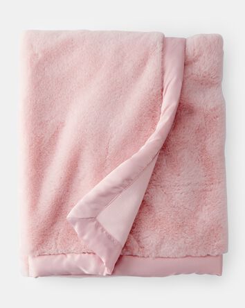 Baby Girl Plush Blanket - Pink, 