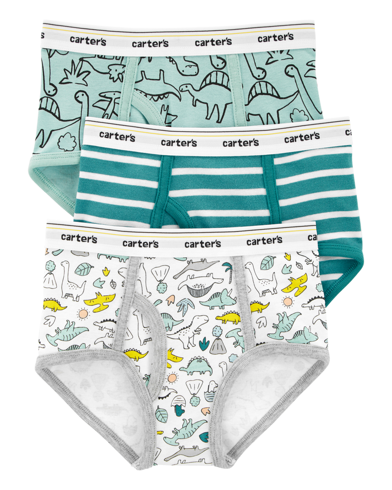 3-Pack Cotton Briefs Underwear, image 1 of 2 slides