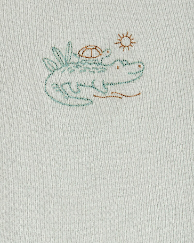 Baby 4-Piece Alligator Outfit Set - Green, image 4 of 5 slides