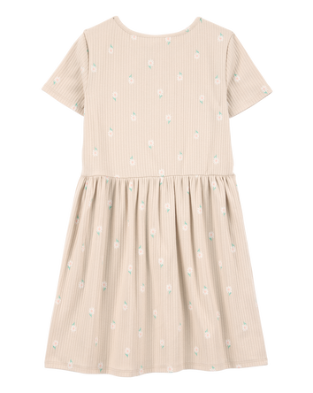 Kid Floral Short-Sleeve Dress - Floral, 