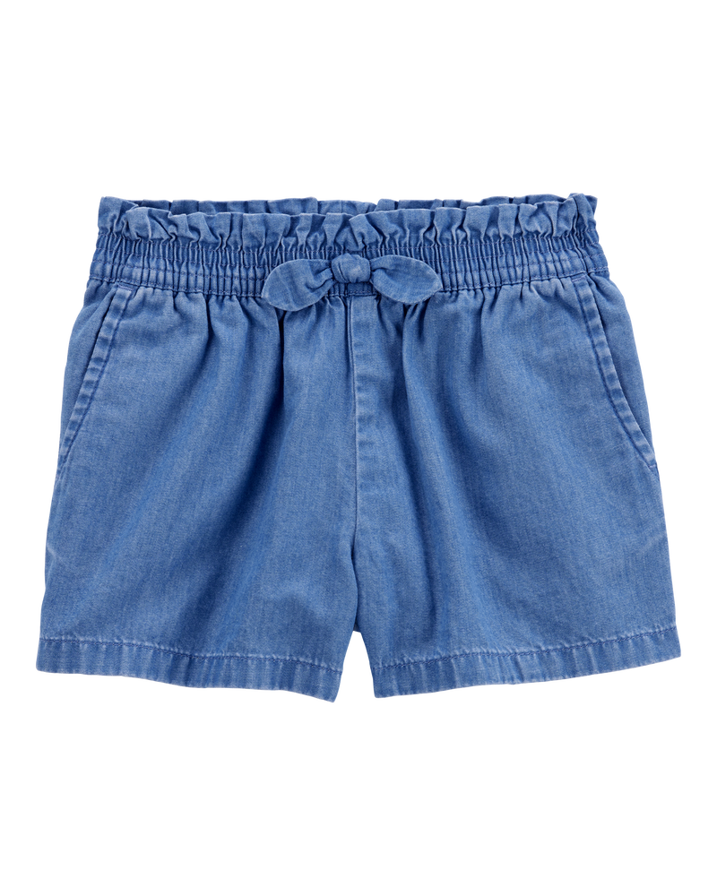 Toddler 2-Piece Flamingo Ribbed Tank Top & Chambray Shorts Set - Pink/Blue
, image 5 of 9 slides