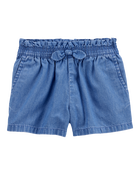 Toddler 2-Piece Flamingo Ribbed Tank Top & Chambray Shorts Set - Pink/Blue
, image 5 of 9 slides