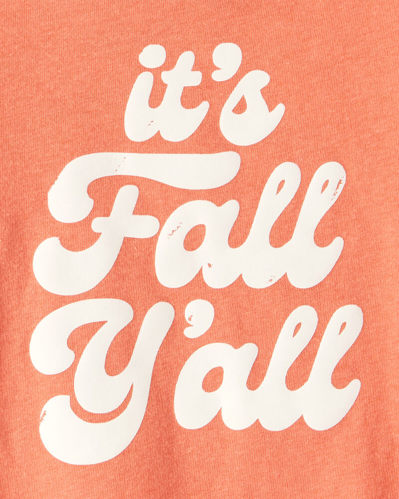 Toddler Girl It's Fall Y'all Short-Sleeve Graphic Tee - Orange, image 3 of 4 slides