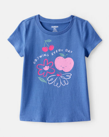 Toddler Girl Growing Every Day Short-Sleeve Graphic Tee - Blue, 
