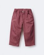 Toddler Barrel Pant - Burgundy, image 6 of 8 slides