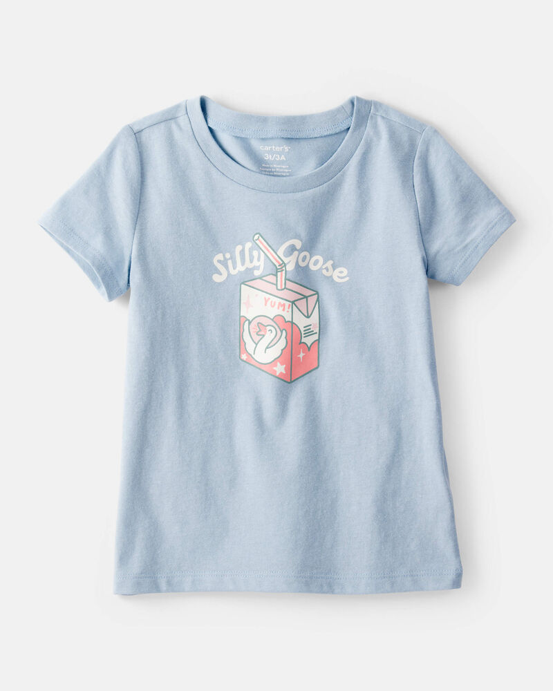 Toddler Girl Silly Goose Short-Sleeve Graphic Tee - Blue, image 1 of 3 slides