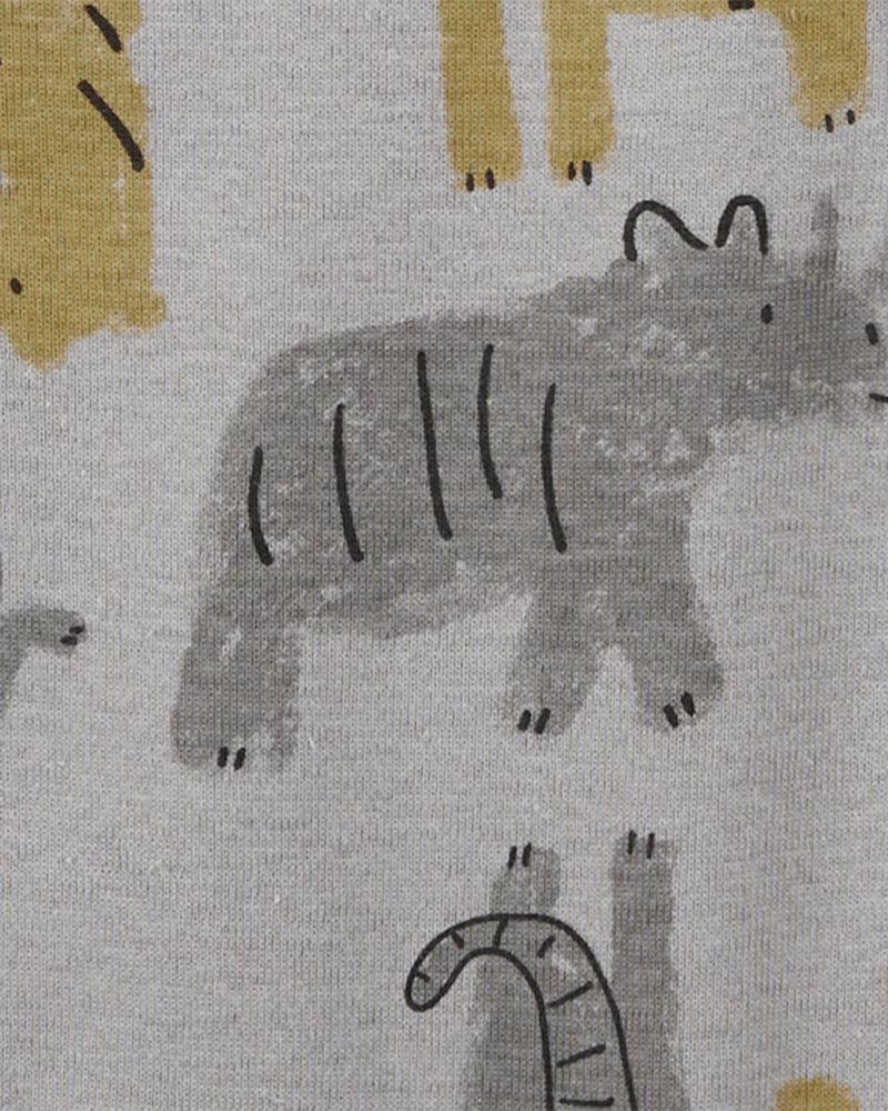 Baby Boy 5-Pack Striped Alligator Short-Sleeve Bodysuits, image 5 of 8 slides