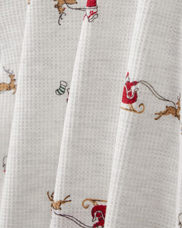 Toddler Santa Sleigh PurelySoft Long-Sleeve 2-Piece Pajamas - Grey, 