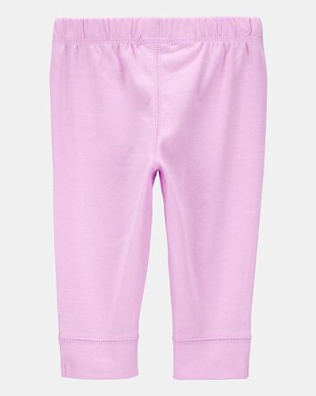 Baby Girl 4-Pack Pull-On Pants, 