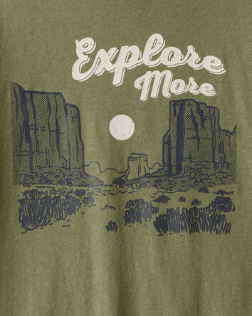 Boys Explore Long-Sleeve Graphic Tee - Green, 
