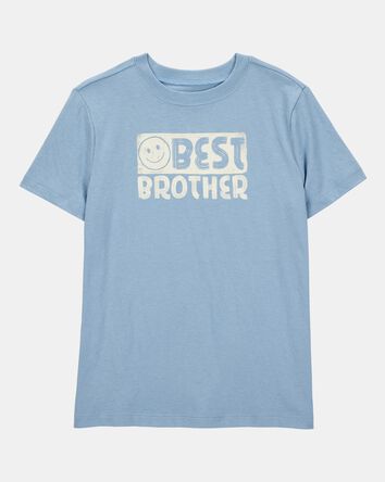 Boys Best Brother Short-Sleeve Graphic Tee - Blue, 