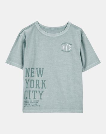 Boys NYC Graphic Tee - Green, 