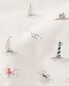 Toddler Organic Cotton Dress in Coastal Vacation Print, image 4 of 5 slides