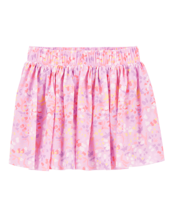 Kid Floral Stretch Skort - Pink, 