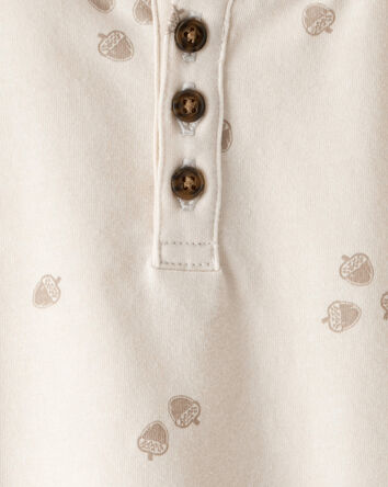 Toddler Boy Acorn Short-Sleeve Tee - Ivory, 