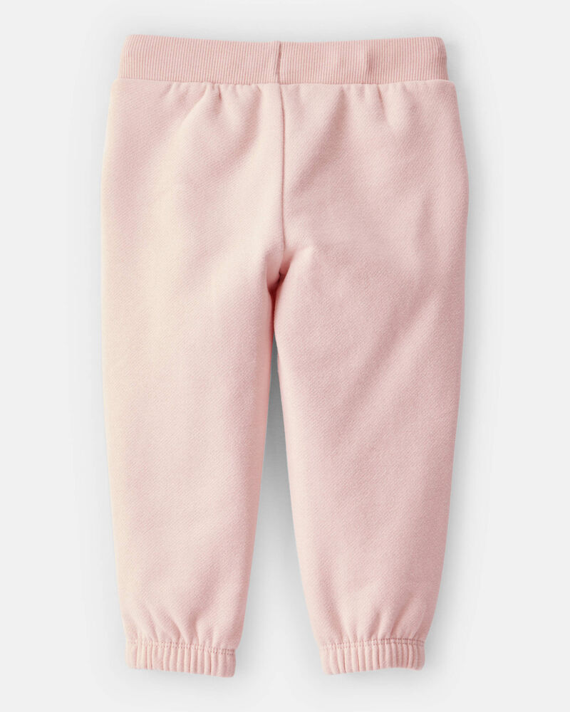 Baby Girl 2-Piece Daydream Fleece Pullover Sweatshirt & Joggers Set - Pink, image 5 of 6 slides