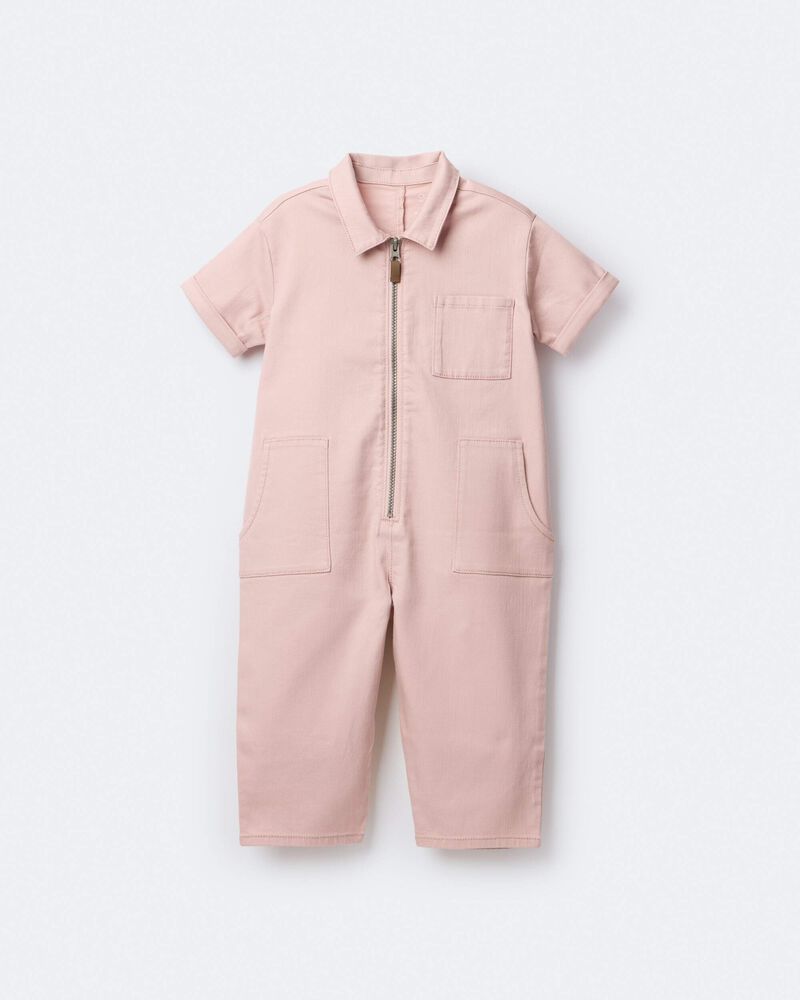 Toddler Girl Day Out&trade; Cropped Jumpsuit - Light Pink, image 2 of 7 slides
