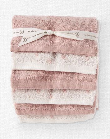 Baby Girl 6-Pack Organic Cotton Washcloths, 