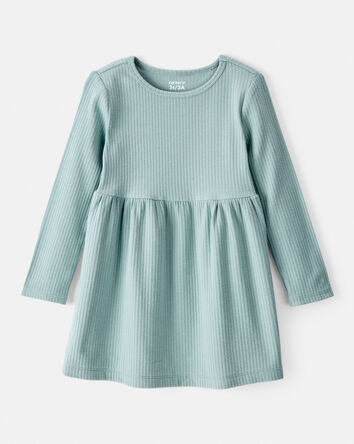 Toddler Girl Long-Sleeve Dress - Green, 