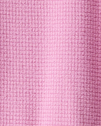 Toddler Girl Fleece Long-Sleeve Loose Fit 1-Piece Pajamas - Pink, 