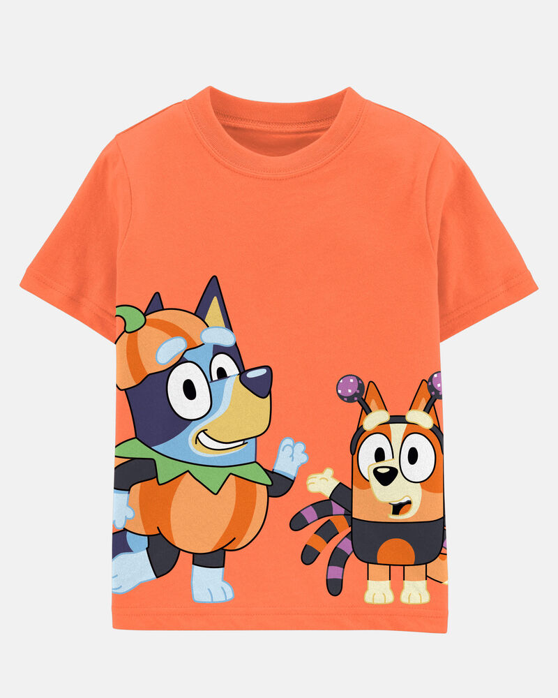 Toddler Boy Halloween Bluey Short-Sleeve Graphic Tee - Orange, image 1 of 4 slides