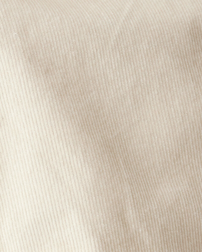 Baby Girl Heart Pocket Barrel Pants - Tan, image 4 of 5 slides