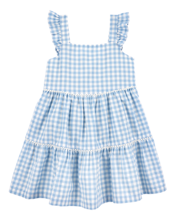 Toddler Girl Gingham Short-Sleeve Dress - Blue, 