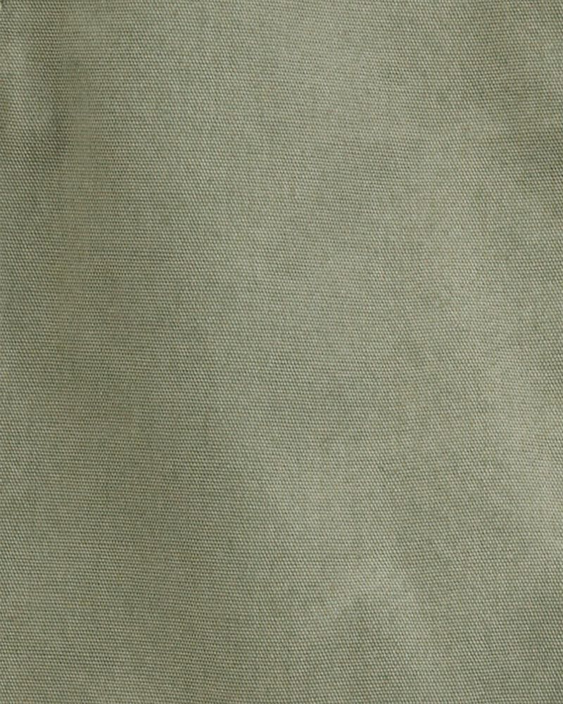 Baby Woven Shortalls - Green, image 3 of 4 slides