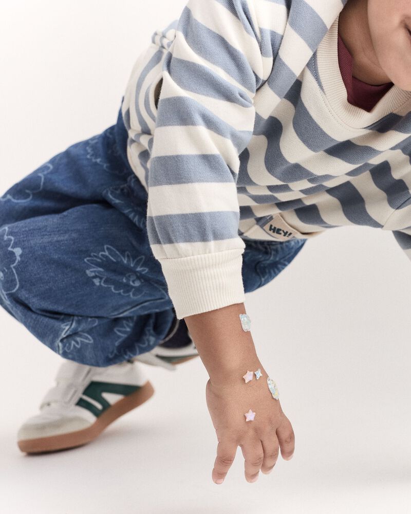 Toddler Squish Jump Rope Jogger in Denim - Blue, image 6 of 7 slides