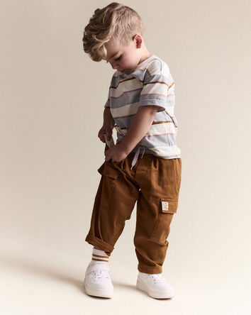 Toddler Boy Cargo Pant - Cinnamon, 