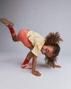 Toddler Girl Brooklyn Bike Shorts - Coral, image 4 of 6 slides