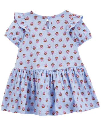 Baby Floral Crinkle Jersey Dress, 