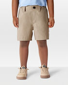 Toddler 2-Pack Active Pull-On Uniform Shorts - Khaki, image 5 of 8 slides