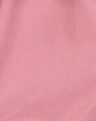 Baby Girl Sleeveless Canvas Romper -Pink, image 2 of 3 slides