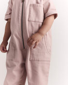 Toddler Girl Day Out&trade; Cropped Jumpsuit - Light Pink, image 3 of 7 slides