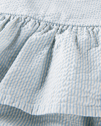 Baby Organic Cotton Seersucker Sunsuit, 