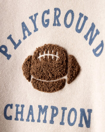 Baby Boy DayDream Fleece Football Long-Sleeve Tee & Pant Set, 