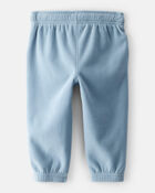 Baby Boy Fleece Joggers - Blue, image 2 of 4 slides