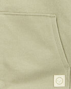 Baby Boy Zip-Up French Terry Hoodie - Green, image 2 of 3 slides