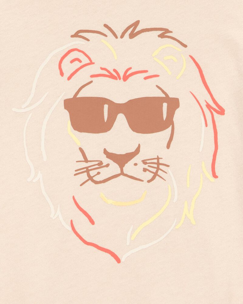 Toddler Boy Lion Short-Sleeve Graphic Tee - Brown, image 2 of 3 slides