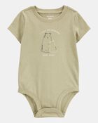 Baby Grandma Short-Sleeve Bodysuit - Olive, image 1 of 3 slides