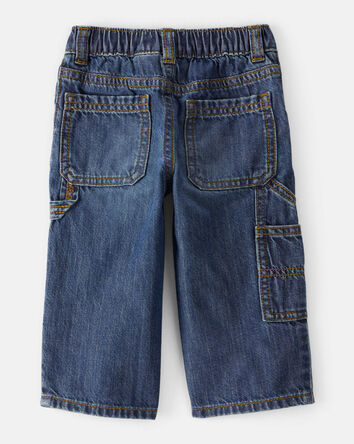Baby Boy  Wide-Leg Carpenter Denim Jeans - Medium Wash, 