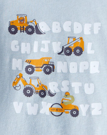 Toddler Boy Construction Alphabet Long-Sleeve Graphic Tee - Blue, 