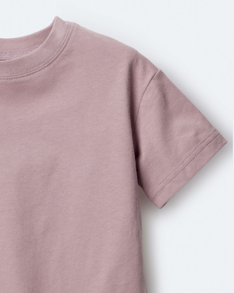 Toddler Short-Sleeve Relaxed Tee - Mauve, image 6 of 6 slides