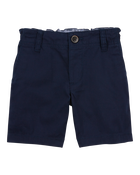 Toddler Boy Stretch Chino Shorts - Navy, image 1 of 4 slides