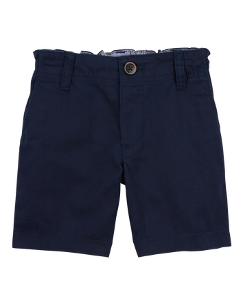 Toddler Boy Stretch Chino Shorts - Navy, 