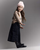 Toddler Girl Cocoa Cat Long-Sleeve Relaxed Graphic Tee - Tan, image 4 of 6 slides