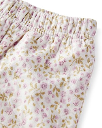 Baby Girl 2-Piece Cardigan & Pants Set Made with Organic Cotton in Botanic Muse Print, 